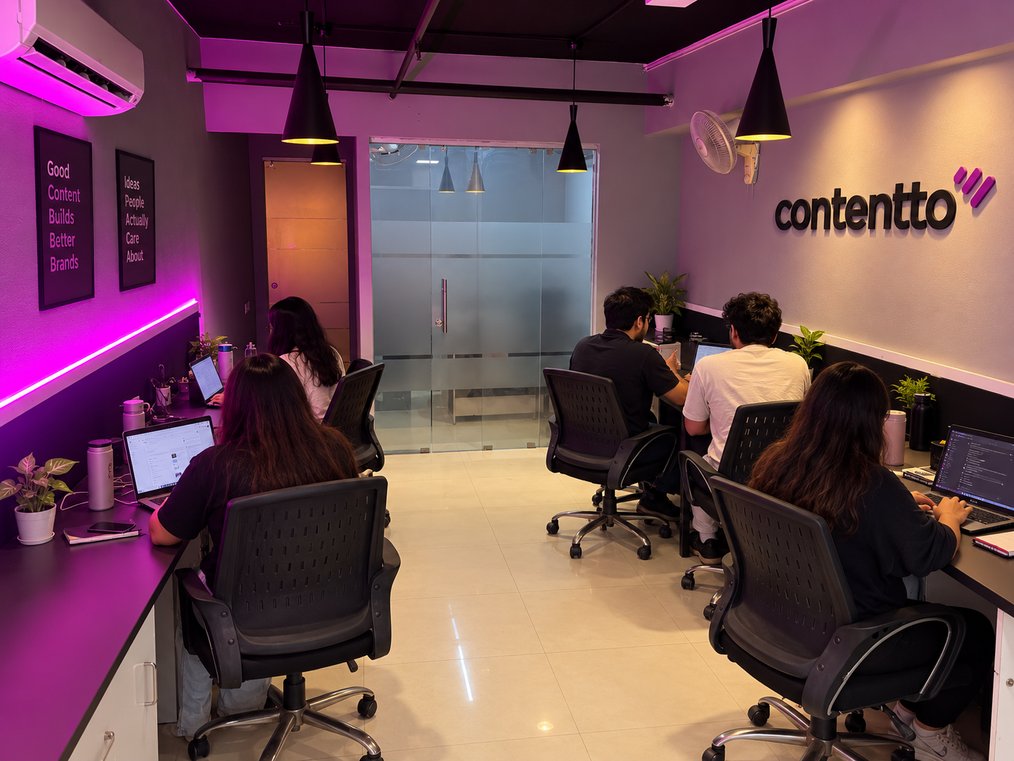 The Contentto studio team at work